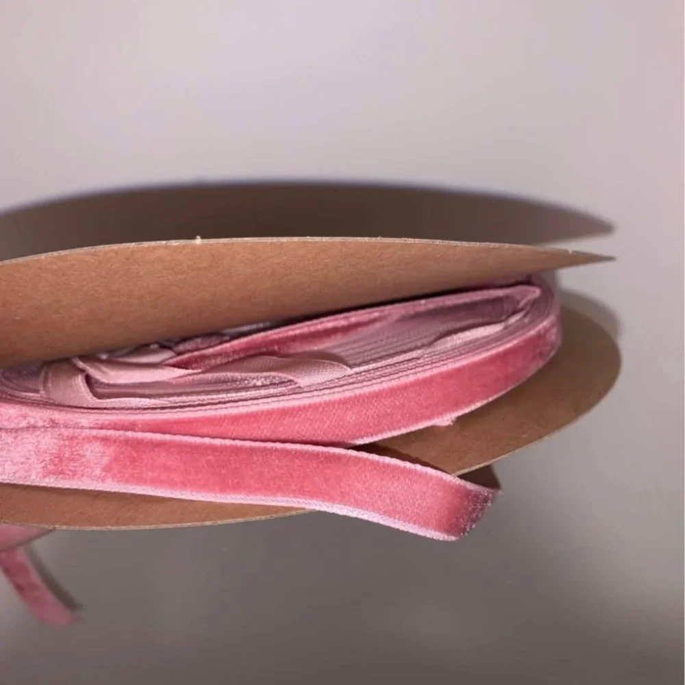 Pink Velvet Ribbon - Picture 2 of 2